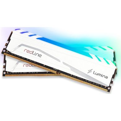 Оперативна пам'ять Mushkin 16 GB (2x8GB) DDR4 3600 MHz Redline Lumina RGB White (MLB4C360JNNM8GX2) фото