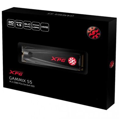 SSD накопичувач ADATA XPG Gammix S5 256 GB (AGAMMIXS5-256GT-C) фото