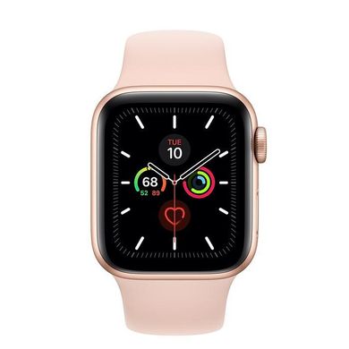 Смарт-годинник Apple Watch Series 5 GPS 40mm Gold Aluminum w. Pink Sand b.- Gold Aluminum (MWV72) фото