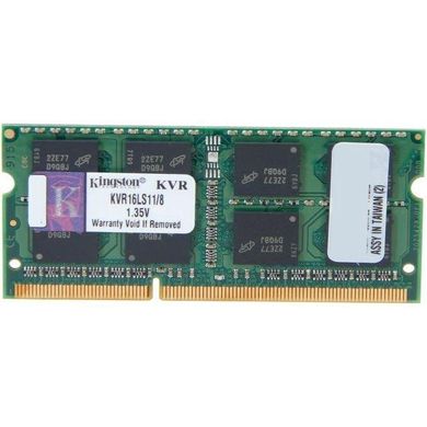 Оперативна пам'ять Память Kingston 8 GB SO-DIMM DDR3L 1600 MHz (KVR16LS11/8) фото