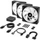 Corsair iCUE Link QX120 RGB PWM PC Fans Starter Kit with iCUE Link System Hub (CO-9051002-WW)
