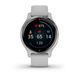 Garmin Venu 2S Silver Stainless Steel Bezel with Mist Gray Case and Silicone Band (010-02429-12)