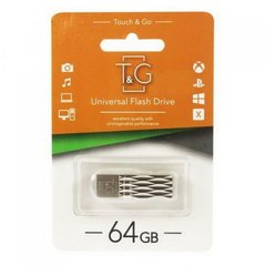 Flash пам'ять T&G 64GB Metal Series USB 2.0 Silver (TG103-64G) фото