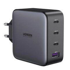Зарядное устройство Ugreen 4xUSB 100W GAN (USB-A+3*USB-C) Tech Fast Charger CD226 Grey (90575) фото