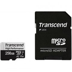 Карта памяти Transcend 256 GB microSDXC Class 10 UHS-I U3 330S + SD Adapter TS256GUSD330S фото