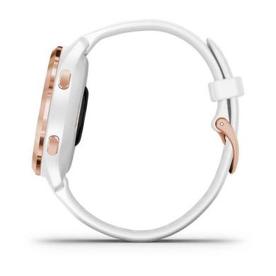 Смарт-часы Garmin Venu 2S Rose Gold Bezel with White Case and Silicone Band (010-02429-13) фото