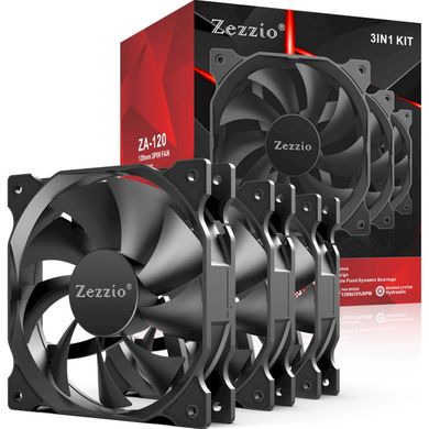 Вентилятор Zezzio ZA-120 3-Pack фото
