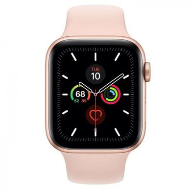 Смарт-часы Apple Watch Series 5 LTE 44mm Gold Aluminum w. Pink Sand b.- Gold Aluminum (MWW02) фото