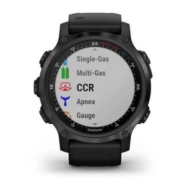 Смарт-часы Garmin Descent Mk2S Carbon Grey with Black Silicone Band (010-02403-04) фото