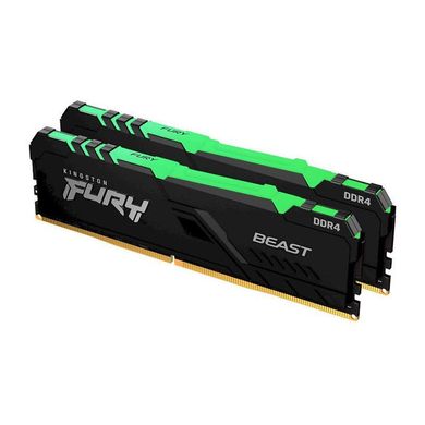 Оперативная память Kingston FURY 64 GB (2x32GB) DDR4 2666 MHz Beast RGB (KF426C16BBAK2/64) фото