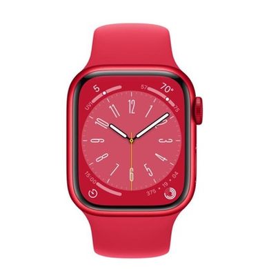 Смарт-годинник Apple Watch Series 8 GPS 41mm + Cellular PRODUCT RED Aluminum Case w. PRODUCT RED S. Band (MNV63) фото