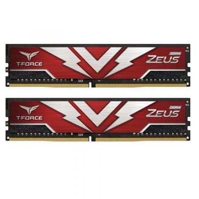 Оперативна пам'ять TEAM 16 GB (2x8GB) DDR4 3200 MHz T-Force Zeus Red фото
