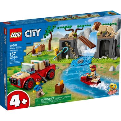 Конструктор LEGO LEGO City Спасательный внедорожник для зверей (60301) фото