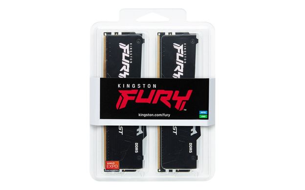 Оперативна пам'ять Kingston DDR5 32GB (2x16GB) 5200Mhz FURY Beast RGB (KF552C36BBEAK2-32) фото