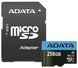 ADATA 256 GB microSDXC UHS-I Premier A1 + SD adapter AUSDX256GUICL10A1-RA1 детальні фото товару