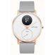 Withings Steel HR Watch 36mm White/Rose Gold with Grey Silicone Band (HWA03b-36white-RG-S.Grey)