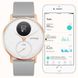 Withings Steel HR Watch 36mm White/Rose Gold with Grey Silicone Band (HWA03b-36white-RG-S.Grey)