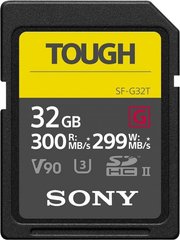 Карта пам'яті Sony 32 GB SDHC UHS-II U3 V90 TOUGH SF32TG фото