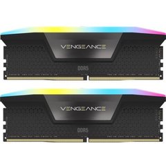 Оперативна пам'ять Corsair 64 GB (2x32GB) DDR5 6000 MHz Vengeance RGB Black (CMH64GX5M2B6000C38) фото