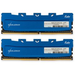 Оперативна пам'ять Exceleram 16 GB (2x8GB) DDR4 3000 MHz Blue Kudos (EKBLUE4163021AD) фото