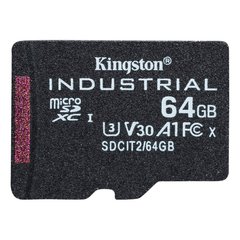 Карта памяти Kingston 64 GB microSDXC UHS-I (U3) V30 A1 Industrial (SDCIT2/64GBSP) фото