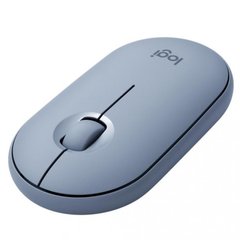 Миша комп'ютерна Logitech Pebble M350 Wireless Mouse Blue Grey (910-005719) фото