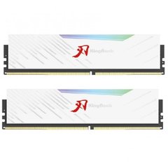 Оперативна пам'ять KingBank 16 GB (2x8GB) DDR4 3600 MHz SharpBlade RGB White (KBSB3600W8X2) фото