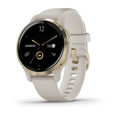 Смарт-часы Garmin Venu 2S Light Gold Stainless Steel Bezel with Light Sand Case and Silicone Band (010-02429-01/11) фото