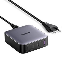 Зарядное устройство Ugreen 4xUSB 100W (3xType-C+USB A QC3) GAN Charger Nexode Series Black CD328 (90928) фото