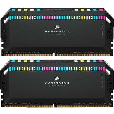 Оперативная память Corsair 32 GB (2x16GB) DDR5 6000 MHz Dominator Platinum RGB Black (CMT32GX5M2B6000C30) фото