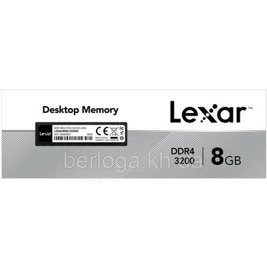 Оперативна пам'ять Lexar 8 GB DDR4 3200 MHz (LD4AU008G-R3200GSST) фото