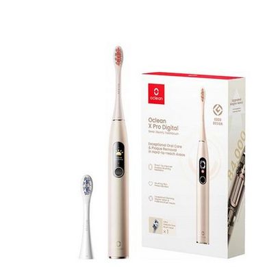 Электрические зубные щетки Oclean X Pro Digital Electric Toothbrush Champagne Gold (6970810552553) фото