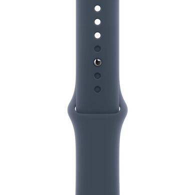 Смарт-годинник Apple Watch SE 2 GPS 40mm Silver Aluminium Case with Storm Blue Sport Band M/L (MRE23) фото