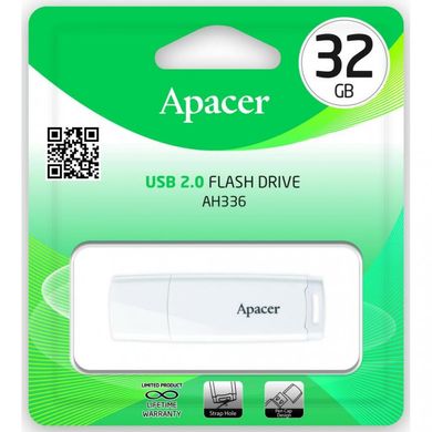Flash пам'ять Apacer 32 GB AH336 White (AP32GAH336W-1) фото