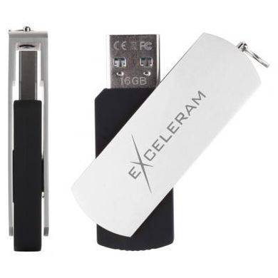 Flash пам'ять Exceleram 16 GB P2 Series White/Black USB 2.0 (EXP2U3WHB16) фото