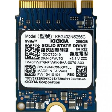 SSD накопитель Kioxia BG4 256 GB (KBG40ZNS256G) фото