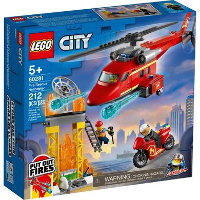 Конструктор LEGO LEGO City Спасательный пожарный вертолёт (60281) фото