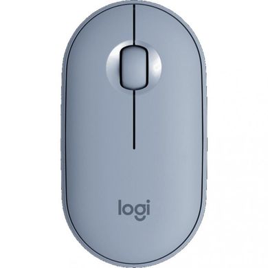 Мышь компьютерная Logitech Pebble M350 Wireless Mouse Blue Grey (910-005719) фото