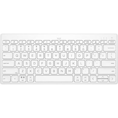 Клавіатура HP 350 Compact Multi-Device UKR White (692T0AA) фото