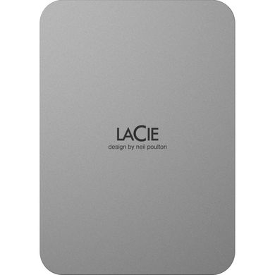 Жорсткий диск LaCie Mobile Drive 2022 1TB Moon Silver (STLP1000400) фото