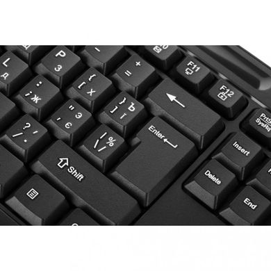 Клавиатура 2E KM1040 USB Black (2E-KM1040UB) фото