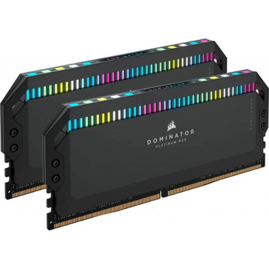 Оперативна пам'ять Corsair 32 GB (2x16GB) DDR5 6400 MHz Dominator Platinum RGB (CMT32GX5M2B6400C32) фото