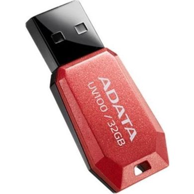 Flash пам'ять ADATA 32 GB UV100 Red (AUV100-32G-RRD) фото
