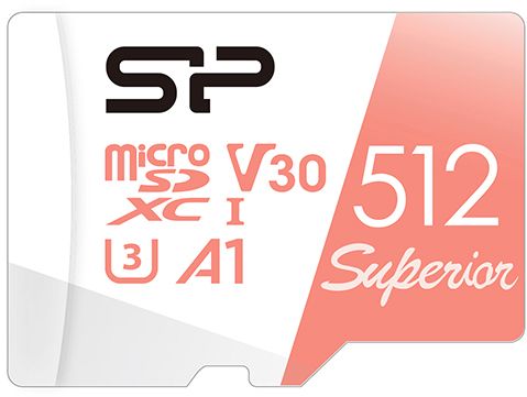 Карта памяти Silicon Power 512 GB microSDXC UHS-I (U3) V30 A1 V30 Superior + SD adapter SP512GBSTXDV3V20SP фото