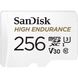 SanDisk 256 GB microSDXC High Endurance UHS-I U3 V30 + SD adapter SDSQQNR-256G-GN6IA подробные фото товара
