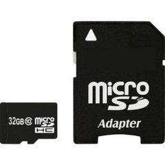 Карта пам'яті Exceleram 32 GB microSDHC class 10 UHS-I + SD Adapter MSD3210A фото