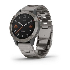 Смарт-часы Garmin Fenix 6 Pro Sapphire Titanium with Vented Titanium Bracelet (010-02158-23) фото