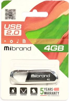 Flash пам'ять Mibrand 4GB Aligator USB 2.0 Black (MI2.0/AL4U7B) фото