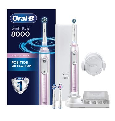 Электрические зубные щетки Oral-B Genius 8000 Pink D701.535.6XC фото