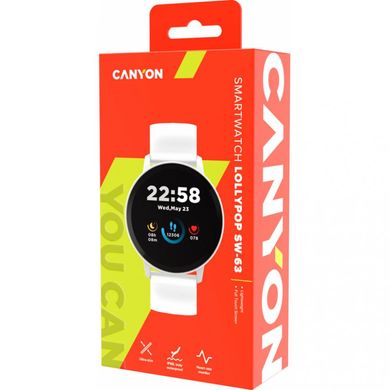 Смарт-часы Canyon Lollypop SW-63 White (CNS-SW63SW) фото